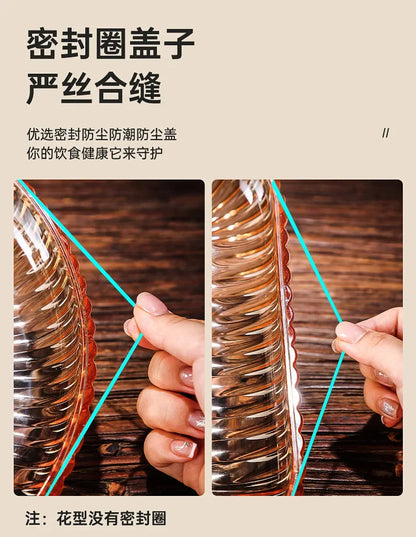 Boîte à snacks transparente multicouche, anti-poussière, acrylique, fruits secs, boîte de rangement pour bonbons et noix, salon moderne, conteneur solaire