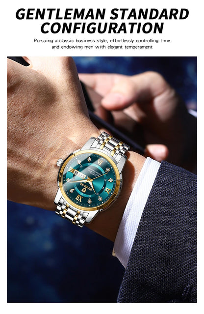 Montre automatique de luxe pour homme d'affaires, étanche, à quartz, à la mode, nouvelle collection 2024