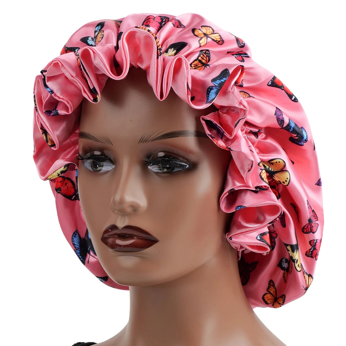 Bonnet de cheveux minimaliste Double couche en Satin, 1 pièce, bonnets de sommeil pouvant être portées des deux côtés, casquette polyvalente pour hommes/femmes
