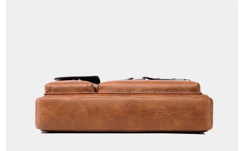 Sac à bandoulière en cuir PU pour hommes, sacs de poitrine imperméables, sacs de voyage, sacoches à la mode, offre spéciale