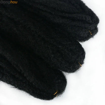 Marley Hair 18 pouces cheveux synthétiques tressés Marley Ombre noir brun blond gris 350 pour cheveux tressés Afro Kinky Marley Twist