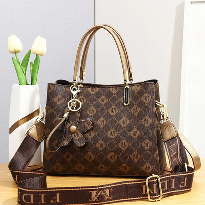 Sac à main imprimé vintage pour femme, sac à bandoulière simple, grande capacité, qualité avancée, élégant, mode 100