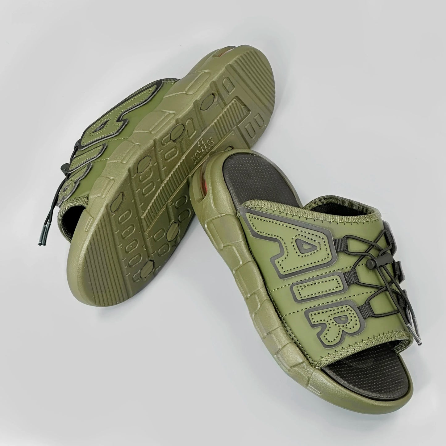 Pantoufles hommes coussin d'air conception glisser homme été nouveau PVC doux antidérapant hommes pantoufles de sport pour hommes tongs Chanclas Hombre