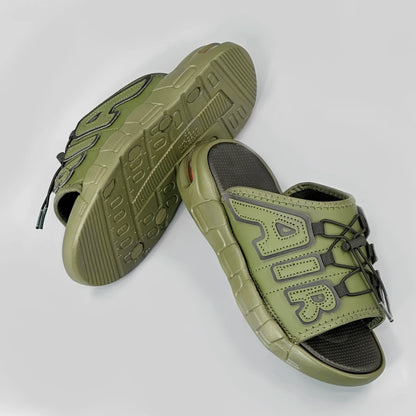 Pantoufles hommes coussin d'air conception glisser homme été nouveau PVC doux antidérapant hommes pantoufles de sport pour hommes tongs Chanclas Hombre