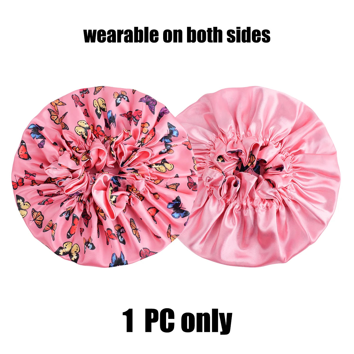 Bonnet de cheveux minimaliste Double couche en Satin, 1 pièce, bonnets de sommeil pouvant être portées des deux côtés, casquette polyvalente pour hommes/femmes