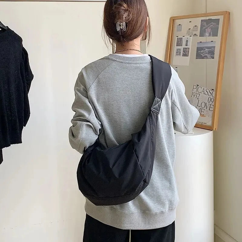 Nouvelle mode été grande capacité décontracté en Nylon femmes sac à bandoulière Style coréen Hobos sac jeunesse bandoulière sac à bandoulière
