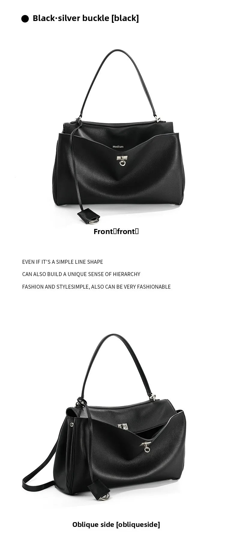 2025 Rodeo cuir grande capacité sac fourre-tout de banlieue sac à main à bandoulière unique sac à bandoulière sous les bras pour les déplacements élégants