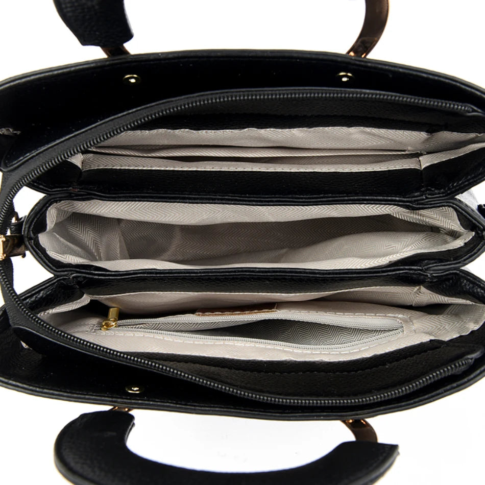 Sacs à main de luxe femmes sacs concepteur 3 couches en cuir souple épaule Sac à bandoulière dames grande capacité Shopping messager fourre-tout