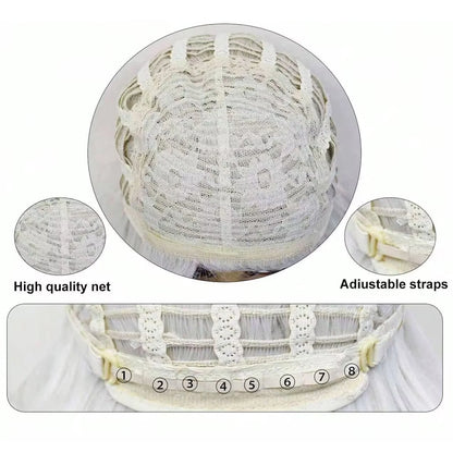 Perruque synthétique courte blonde bouffante bouclée et ondulée de 12 pouces pour femmes, pour usage quotidien en fête, aspect naturel, sans colle, résistante à la chaleur