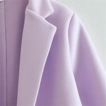 UNIZERA2023-Manteau mi-long pour femme, col trempé, col rabattable, manteau Open Smile, polyvalent, nouveau, automne et hiver