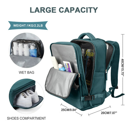 Sac à dos voyage cabine avion 40x20x25 Ryanair bagage à main 40x20x25, sac à dos damen, sac de travail pour hommes sac à dos pour ordinateur portable