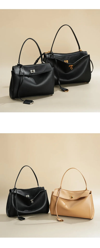 2025 Rodeo cuir grande capacité sac fourre-tout de banlieue sac à main à bandoulière unique sac à bandoulière sous les bras pour les déplacements élégants