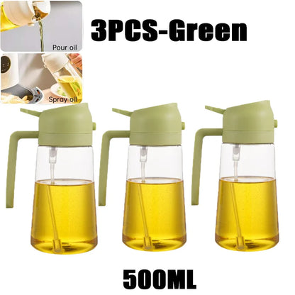 200/300/500ml bouteille de pulvérisation d'huile BBQ cuisson pulvérisateur d'huile d'olive cuisine cuisson huile Spray bouteille vide bouteille de vinaigre brosse à huile