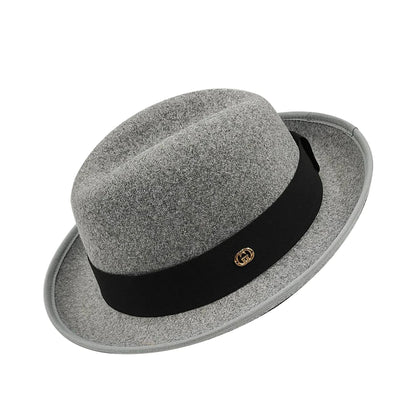 NOUVEAU chapeau de tarte de porc bord hommes femmes Fedora classique gentleman melon cosplay derby melon anglais chapeau panama jazz chapeau en gros