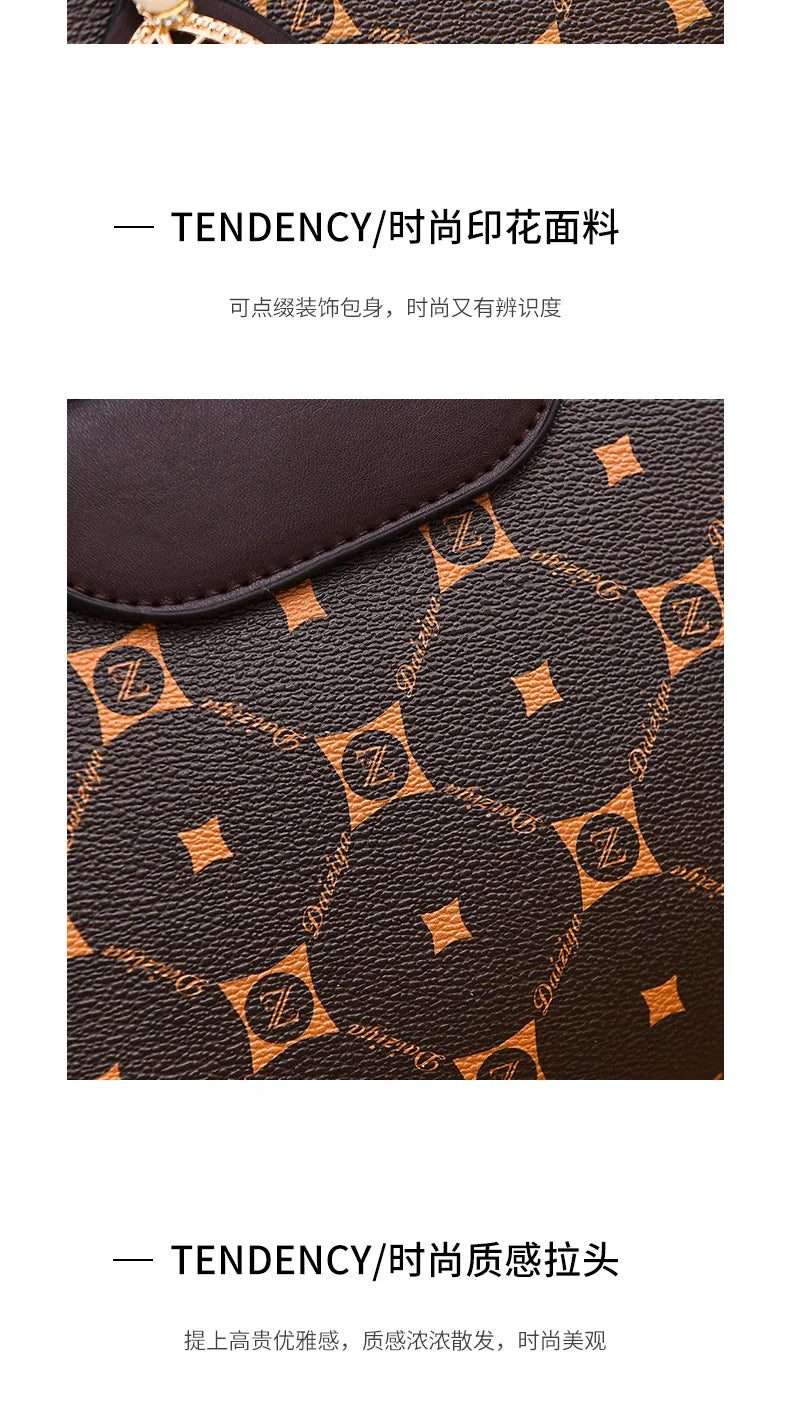 Sac à main à bandoulière alertes onale imprimé pour femme, sac à main à la mode, grande capacité, initié, rétro classique, urbain, nouveau