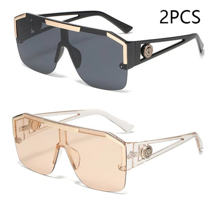 BERAKAH SUPRÊME - Lunettes de soleil carrées surdimensionnées pour hommes et femmes, à la mode, pour sport, conduite, dégradé de couleur, Uv400 2023