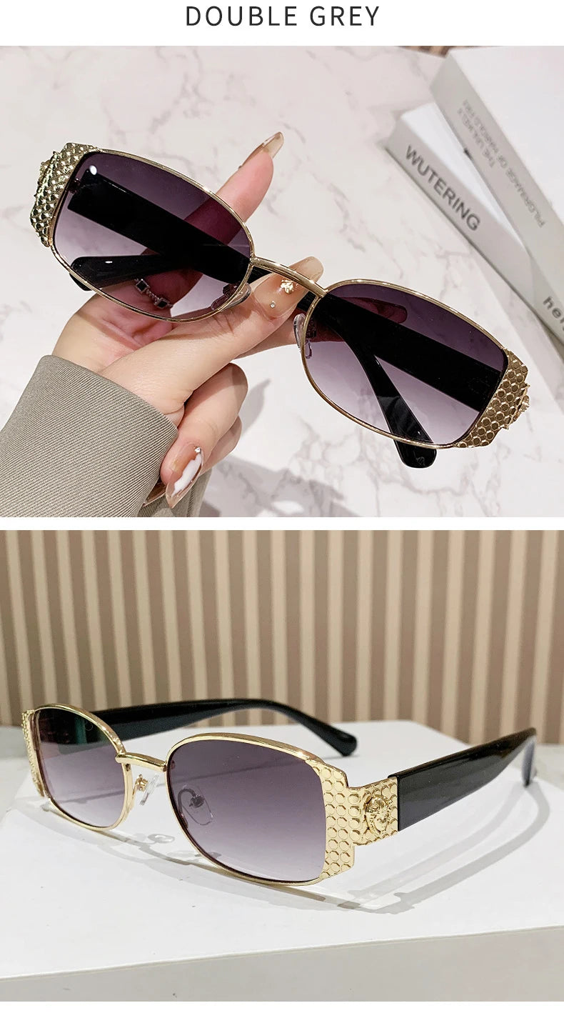 Nouvelle marque de mode Vintage lunettes de soleil femmes de luxe concepteur 2025 voyage en plein air nuances lunettes à la mode fête haut d'été lunettes de soleil