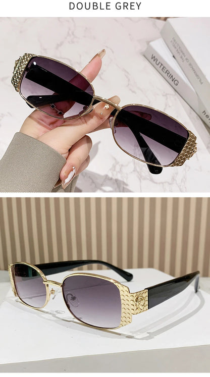 Nouvelle marque de mode Vintage lunettes de soleil femmes de luxe concepteur 2025 voyage en plein air nuances lunettes à la mode fête haut d'été lunettes de soleil