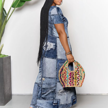 Robe longue décontractée pour femmes, tenue de plage à bretelles, avec poches, été