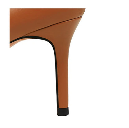 Escarpins à Talons Hauts Élégants pour Femme, Cuir Classique, Rétro, Jolie tu, Parker, Slip On, Marron, Noir, Bureau, ix, Chaussures Simples