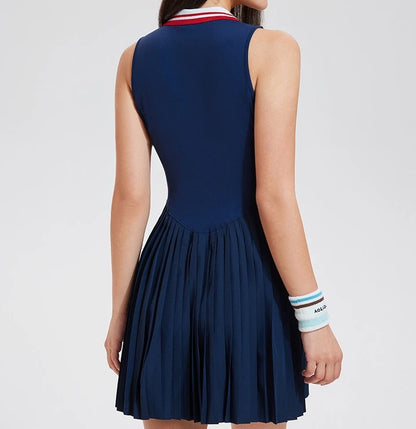 Nouvelles robes de sport femmes robe de tennis polo revers robe de fitness en plein air badminton golf séchage rapide et respirant robe de sport