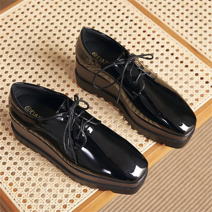 Plate-forme plate solide pour femmes, chaussures plates pour femmes, Parker carré, décontracté, printemps, automne, tout neuf, mode, strucgirls, loisirs