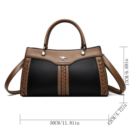 Sac à main multicouche de luxe pour femmes, sacoche tendance de bonne qualité en cuir souple, sac à bandoulière, 2024