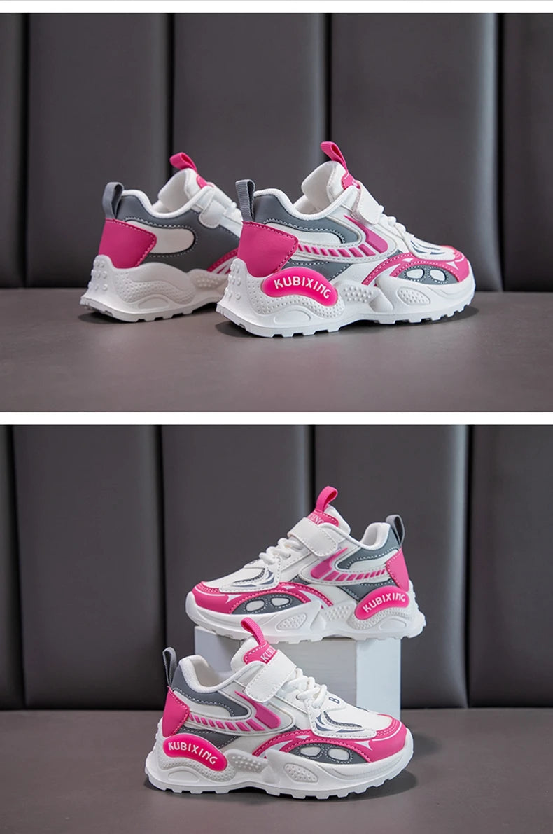 Chaussures à plateforme en cuir pour filles, baskets de luxe pour enfants, chaussures mignonnes pour enfants, rencontres scolaires, mode, nouveau, 2024