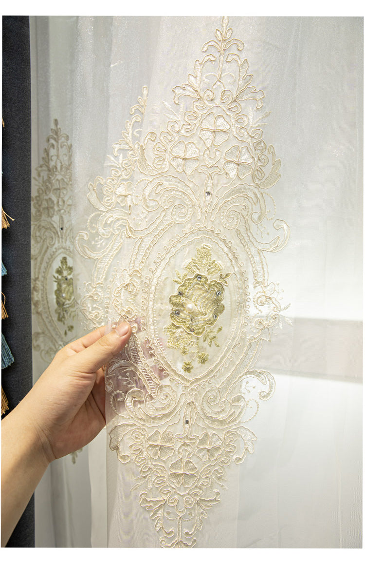 Rideaux en velours ombré or et bleu, haut de gamme, style européen et américain de luxe, pour chambre à coucher, salon, personnalisation de villa