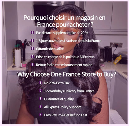 Tissage Humain Hair Deep Wave 20 22 pouces Tissage de Cheveux Brésiliens 100 % Humains Bundles Human Hair Extensions Cheveux Tissage Bouclé Cheveux Humain