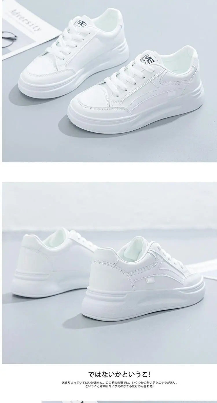 Chaussures de tennis à plateforme respirante pour femmes, chaussures de course blanches, baskets décontractées pour femmes, mode d'hiver, nouveau