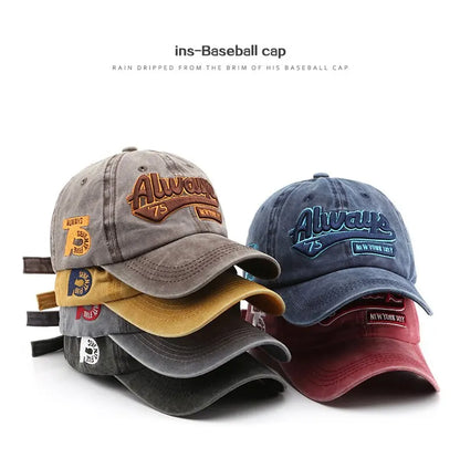 Casquette de Baseball en coton pour Sports de plein air, à la mode, pour femmes, décontractée, rétro, broderie, pour hommes, Hip Hop, rebond, chapeau à rabat