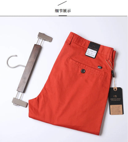 Pantalon décontracté en coton pour homme, jean droit, jean classique multicolore, mode d'affaires, confortable, printemps, été, nouveau, 2024