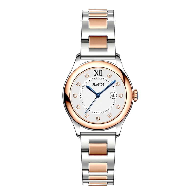 Montre femme élégante haut de gamme luxe Vintage montres pour femmes ronde dames horloge à main véritable CD ou boucle papillon