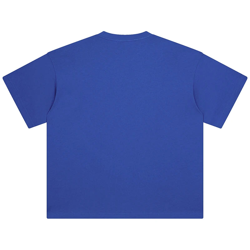 100 T shirt en coton lourd pour hommes et femmes, Tops à manches courtes, Tee shirts solides et surdimensionnés, vêtements de qualité 6.8oz 230gsm