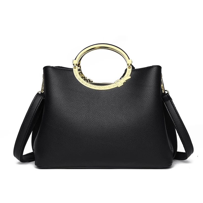 Sac à Main de Luxe en Cuir Souple pour Femme, Fourre-Tout de Grande Capacité à 3 Couches, de Styliste, de Bonne Qualité