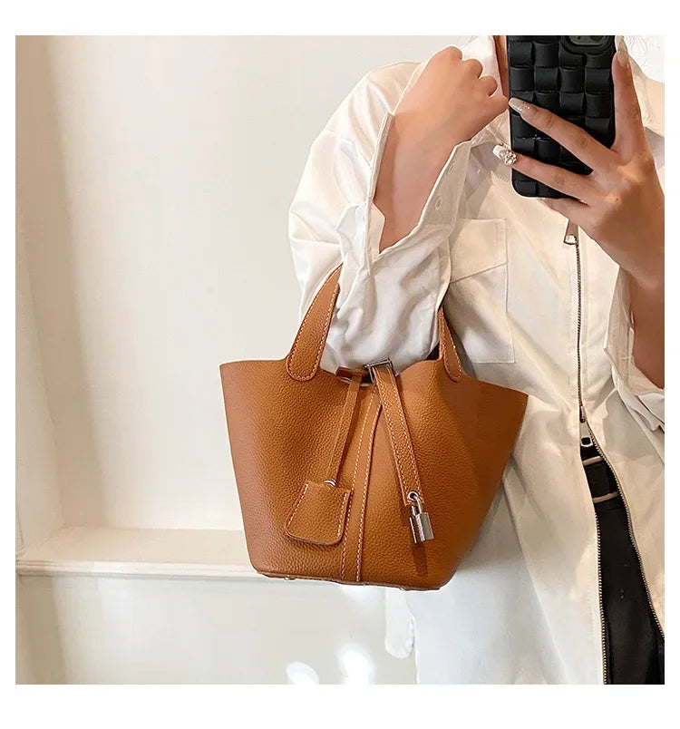 Sac à main en cuir PU pour femmes, Design Unique haut de gamme, offre spéciale de la saison, sac seau tendance, polyvalent à la mode, Si