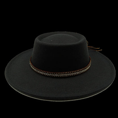 Chapeau fedora rose 8cm, haut convexe concave, chapeau de jazz pour femmes et hommes, chapeau fedora classique à dessus plat