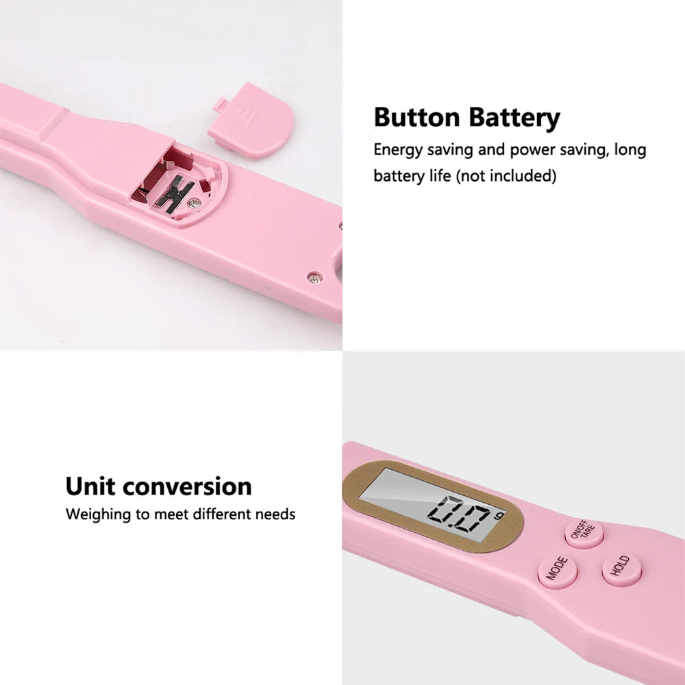 Balance de cuisine numérique électronique LCD, mini cuillère, balance alimentaire, cuisson, farine, lait, café en poudre, mesure du poids, 0.1-500g