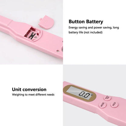 Balance de cuisine numérique électronique LCD, mini cuillère, balance alimentaire, cuisson, farine, lait, café en poudre, mesure du poids, 0.1-500g