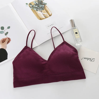 Femmes Sport soutiens-gorge séchage rapide élastique rembourré gymnase course biais soutien-gorge couleur unie Fitness Yoga Sport dessus respirants