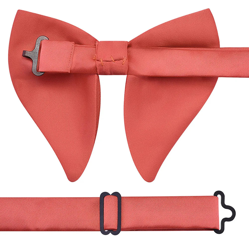 GUSLESON mode rose Champagne bleu solide noeud papillon pour hommes classique grand noeud papillon pour fête de mariage nœud papillon adulte hommes cravate