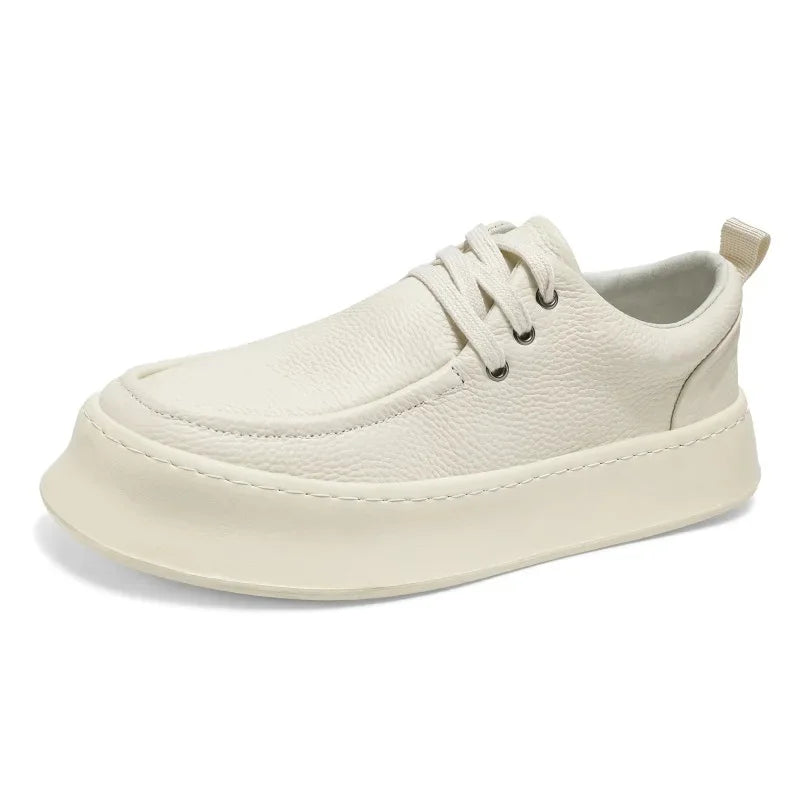 Chaussures basses en cuir respirant pour hommes, chaussures d'étudiant, optique astronomique, chaussures de planche décontractées, ChimYouth, nouveau, été