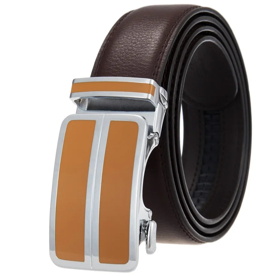 Plyesxale Black Khaki Blue Red White Leather Belt For Men Good Quality Mens Belts Luxury Automatic Buckle Waist Strap Male B1049