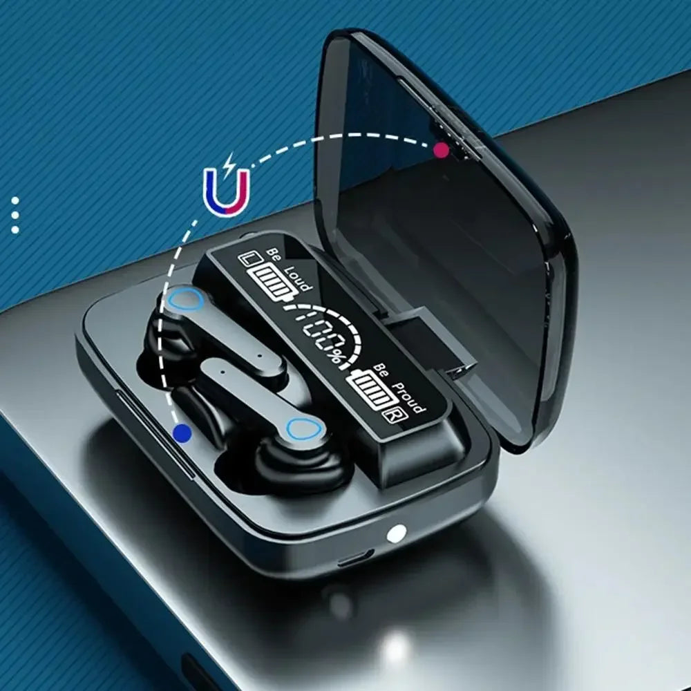 Original M19 Bluetooth casque sans fil dans l'oreille sport Intelligent tactile Led affichage miroir entrepôt charge trésor écouteur