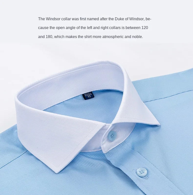 Chemise à manches longues pour hommes, Niche Chic, manches doubles pliées, col Windsor, robe de haute qualité, boutons de manchette français aléatoires, 2024
