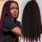 1 - 6 paquets de cheveux en crochet de twists Marley de 18 pouces, de noir et brun à blond, cheveux de tresse ombré Afro Marley synthétique, pour les tresses de mèches fausses