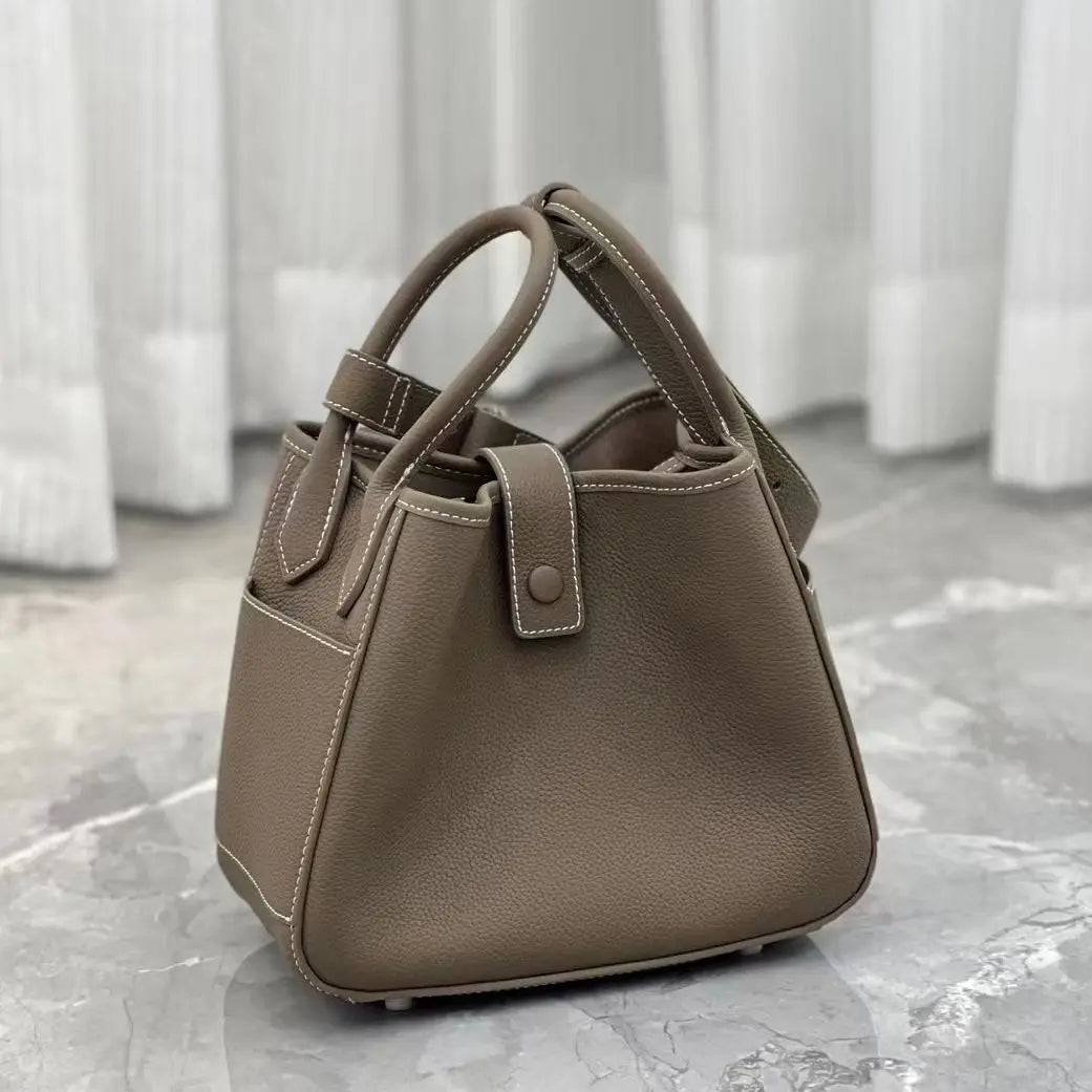 Sac seau en cuir de grande capacité pour femmes, Design de luxe, sacs à main en cuir de vache de haute qualité, sac de dîner élégant haut de gamme pour dames