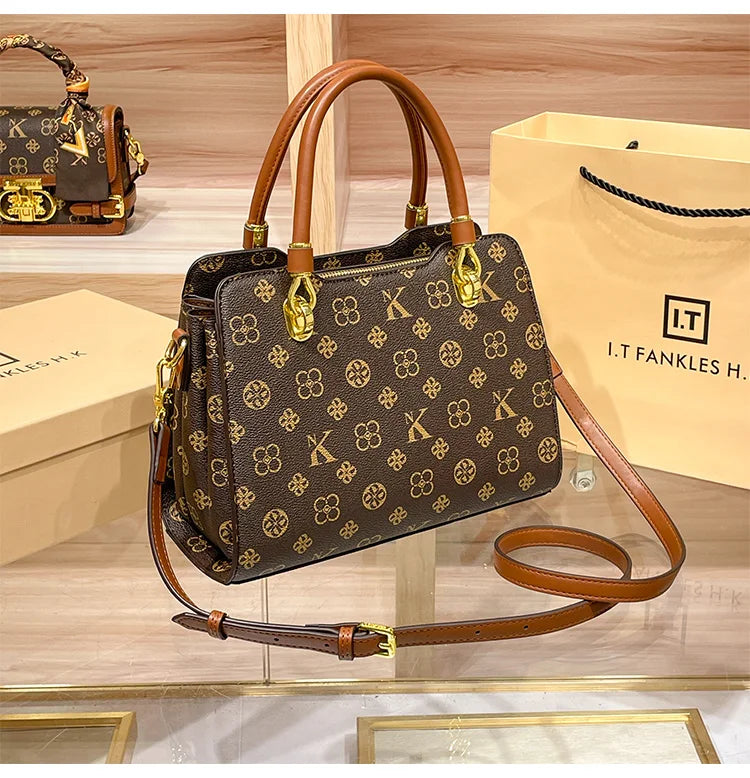 Sac à main de marque de luxe pour femmes, sac à main pour maman, Texture de haute qualité, rétro, épaule simple diagonale, grande capacité, nouvelle collection 2025