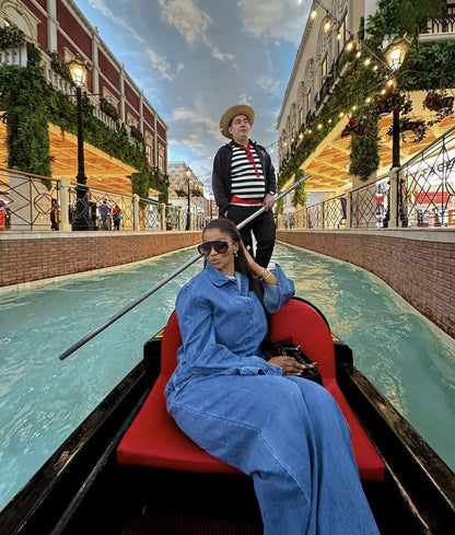 Ensemble pantalon en Denim pour femmes, ensemble deux pièces assorti, Streetwear décontracté, chemise ample, jambes larges, pantalons longs, taille haute, jean maman Y2k